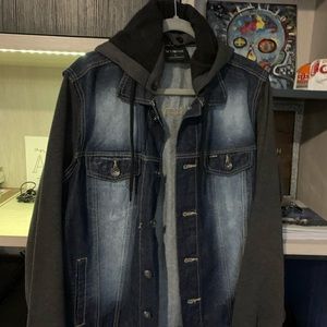 Hoodie jean jacket